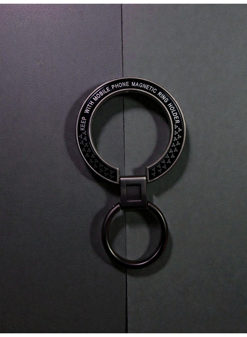 فولار مسكة حلقة مغناطيسية معدنية للجوال – حامل أنيق بزاوية 360° مع تثبيت قوي (Metal Magnetic Ring Holder) - Image 5
